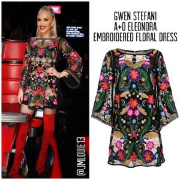 Alice + Olivia Eleonora Multicolored Embroidered Celeb Favorite Mini Dress Small - Picture 13 of 13